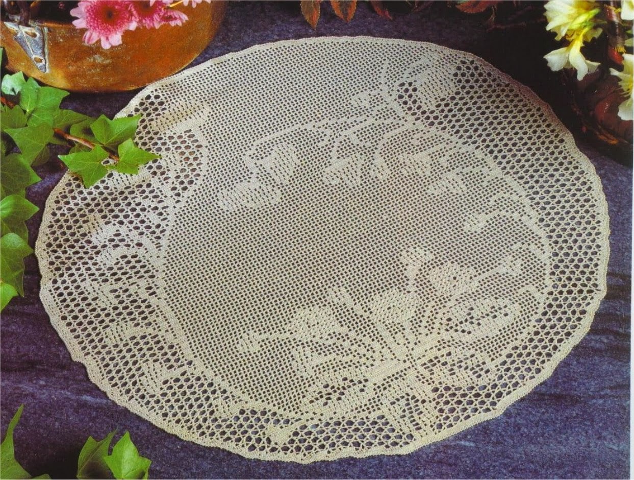 Crochet Tablecloths round
