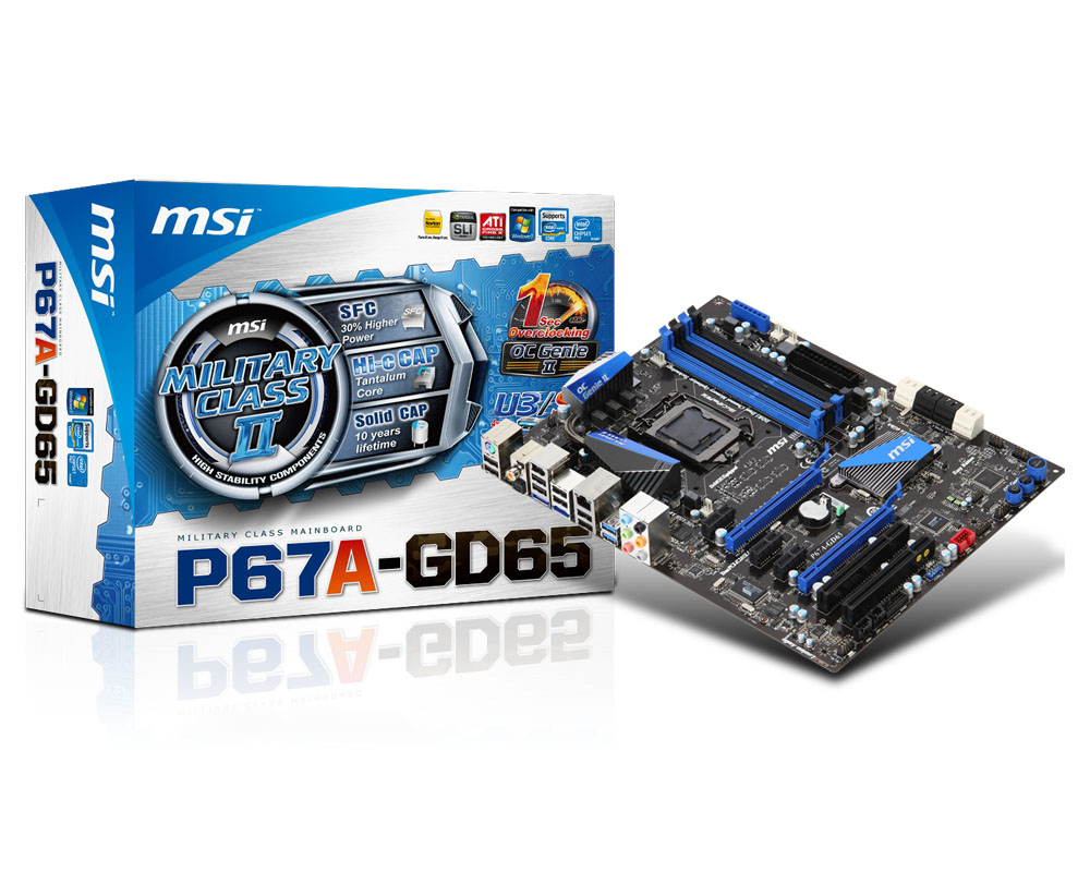 MSI P67AGD65 Motherboard Drivers Baixar Download Driver