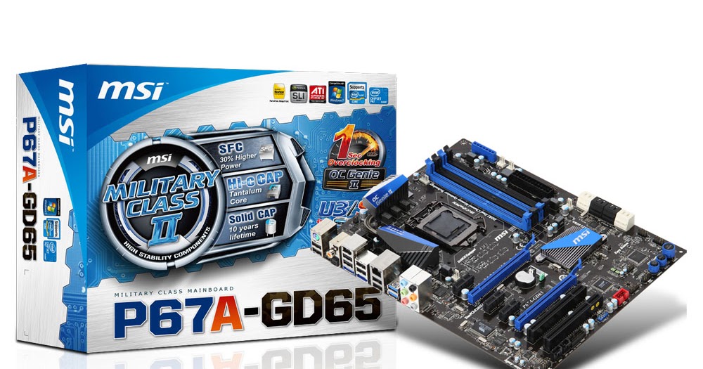 MSI P67AGD65 Motherboard Drivers Baixar Download Driver