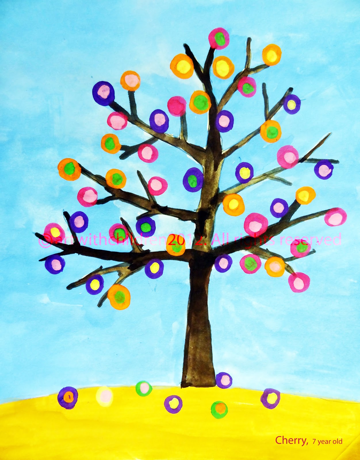 Abstract tree artworks