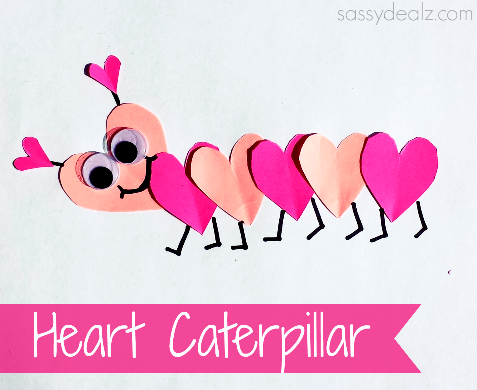 Valentine's Day Heart Shaped Animal Crafts For Kids - Crafty Morning