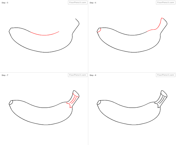 How to draw Banana - slide 1