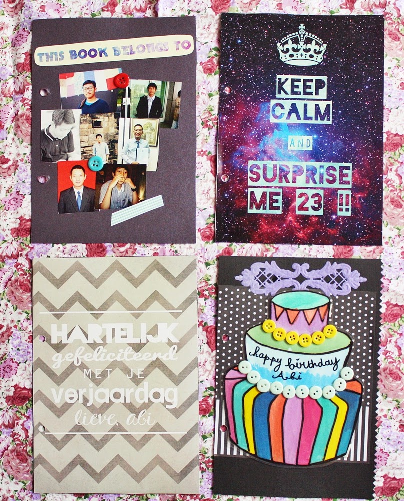 Membuat scrapbook scrapbook ulang tahun Abi SCRAPTERRA