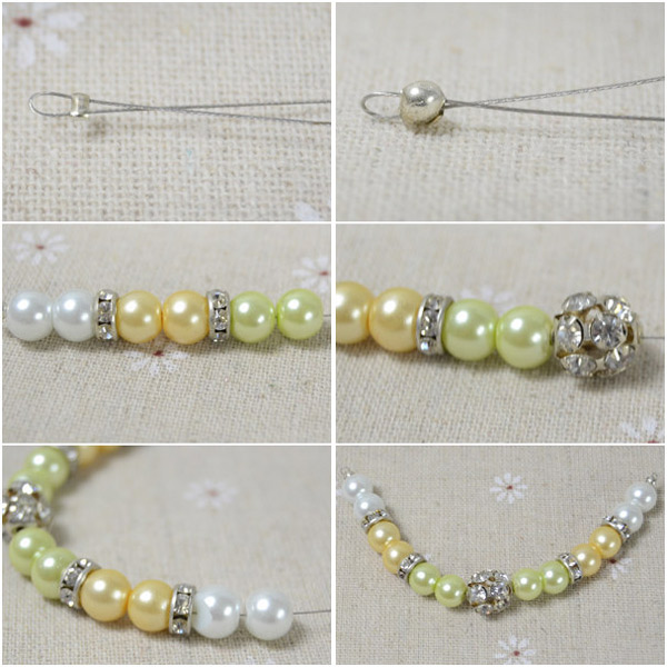 Beader Garden How to Make Chain Necklace with Pearl and Rhinestone beads