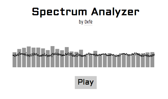 spectrum analyzer audio demo javascript web frequency code domain