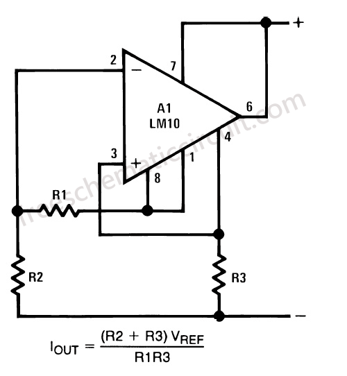 World of Circuit Network Simple Current Regulator Circuit Using LM10