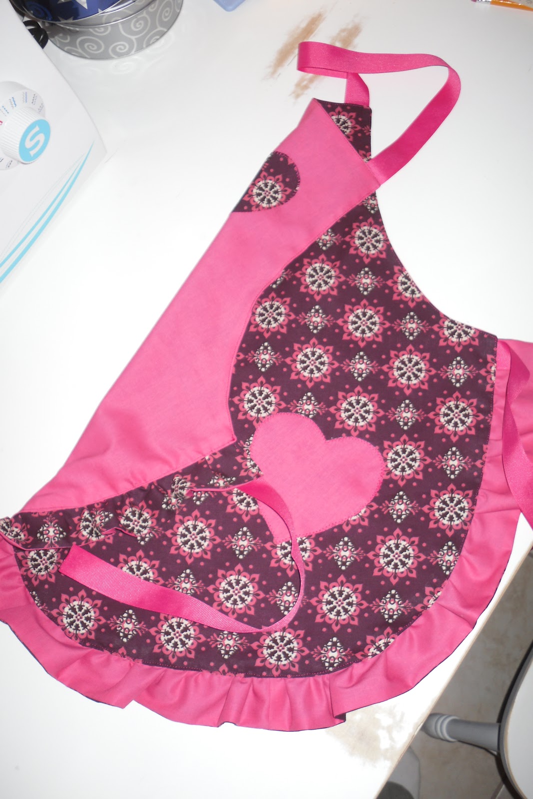 Homemade Home Reversible Ruffle Apron