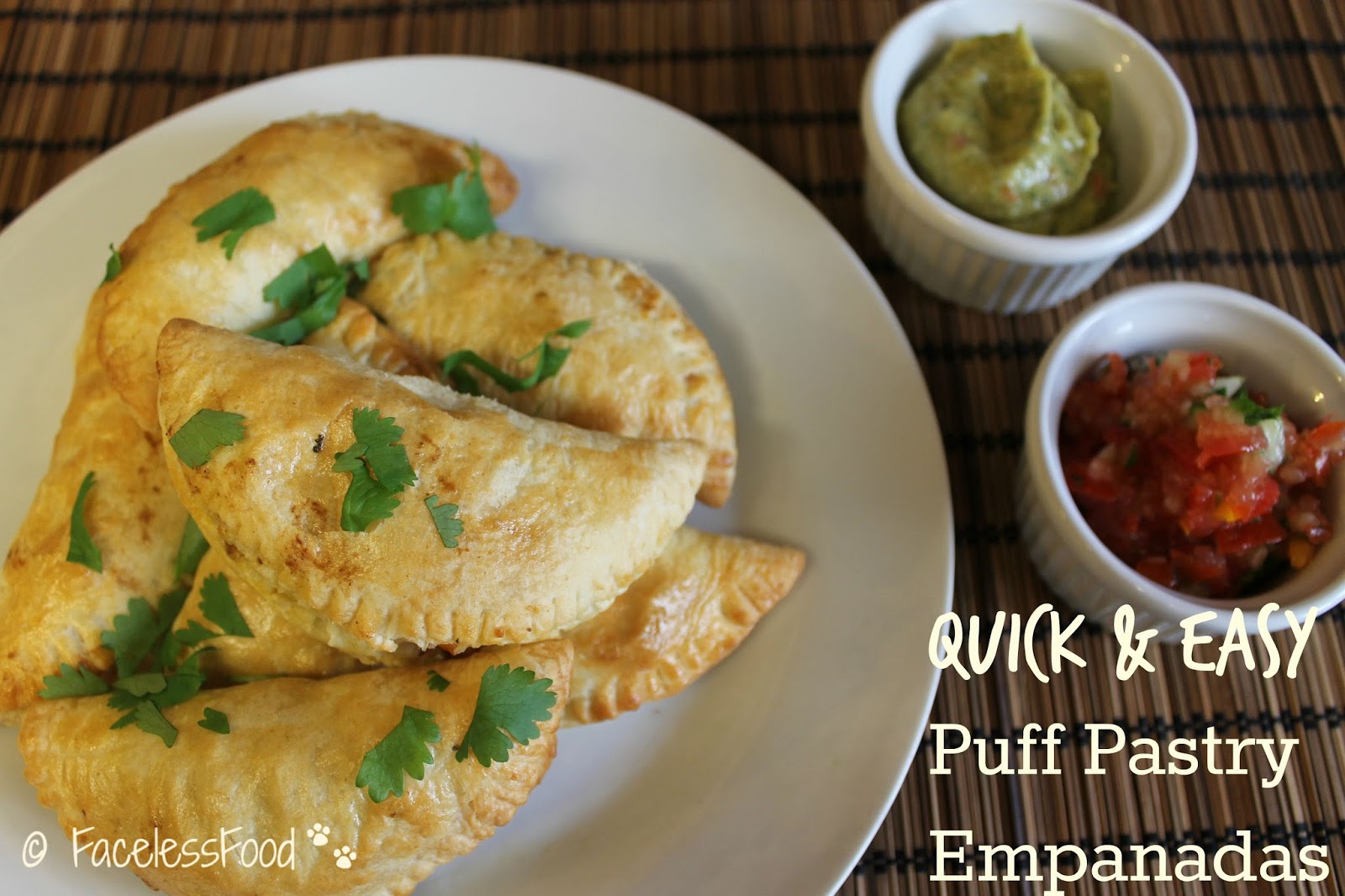 We Don't Eat Anything With A Face Puff Pastry Empanadas with Black Beans