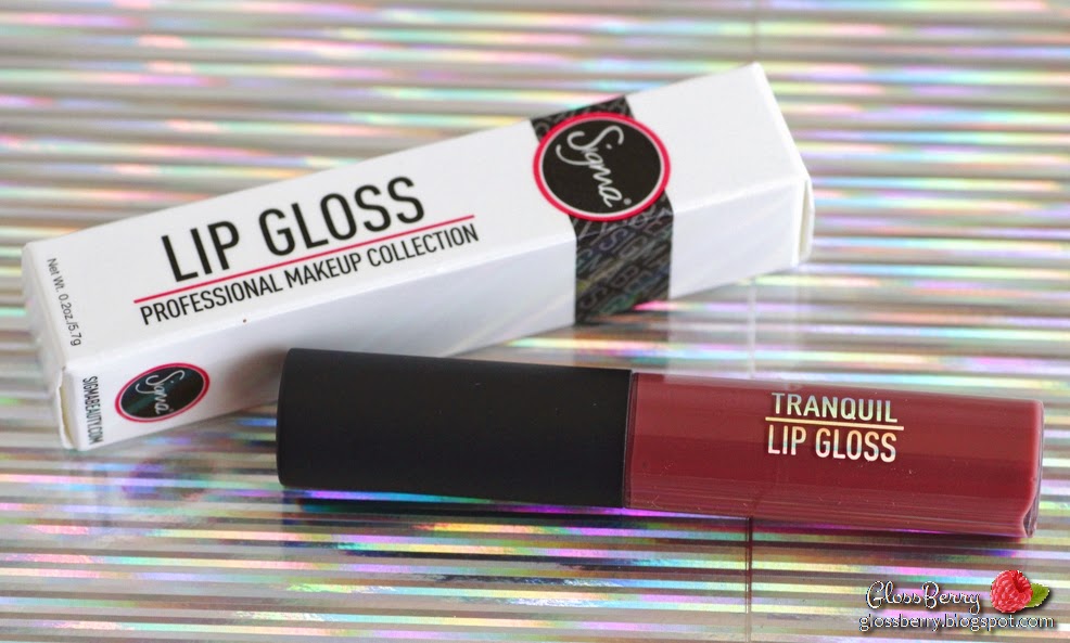 sigma lip gloss tranquil review swatches