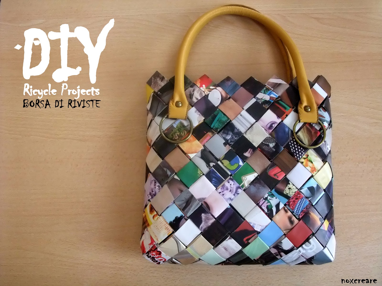 Come Fare Una Borsa Di Carta NoxCreare: Borsa di carta con vecchie riviste