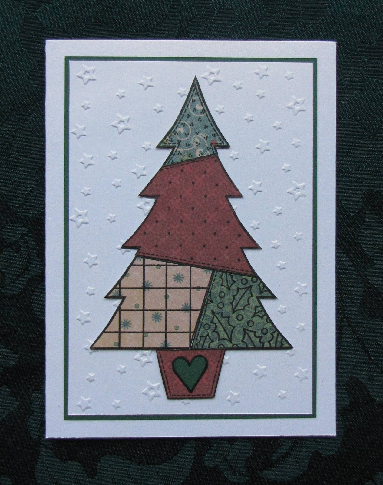 Handmade by Kath Patchwork Christmas Tree