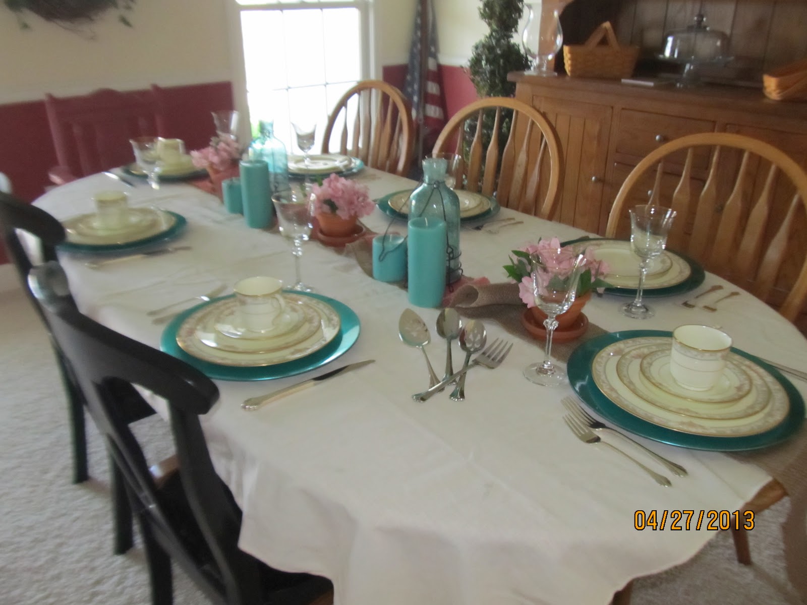 her Little Ways First Holy munion Table Setting What s Old