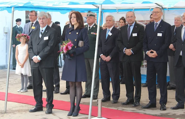 Crown Princess Mary of Denmark attends opening of the KFUM Soldier' housing for veteran families in Birkerød