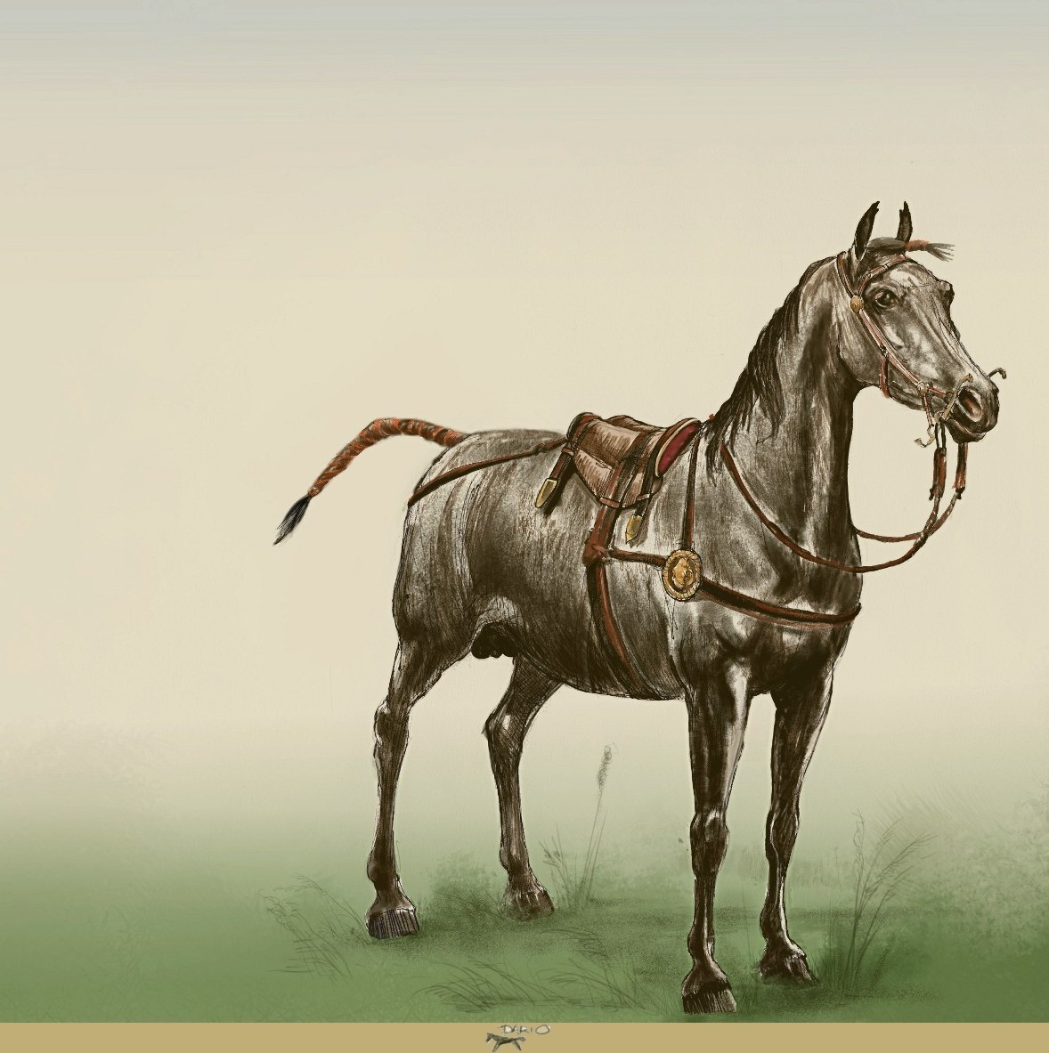 Dariusz caballeros Ancient Eurasian Nomad Horse saddle and bit