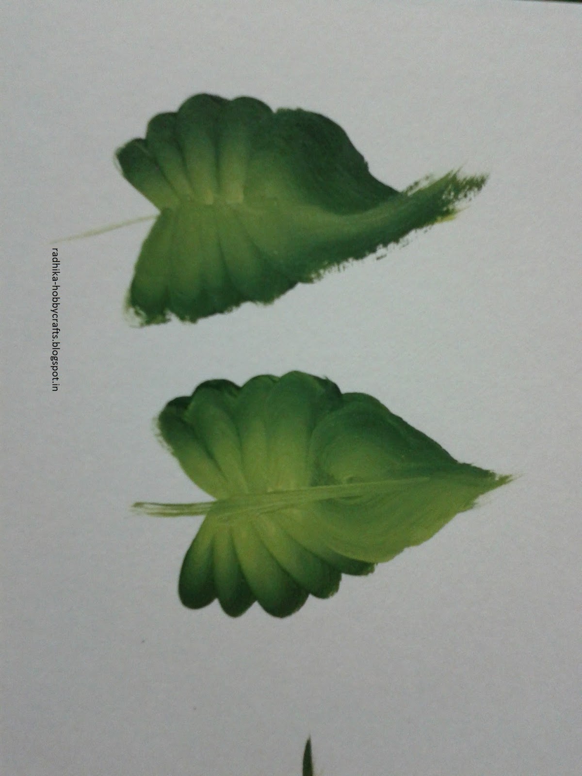 Hobby Crafts ) One stroke painting leaves