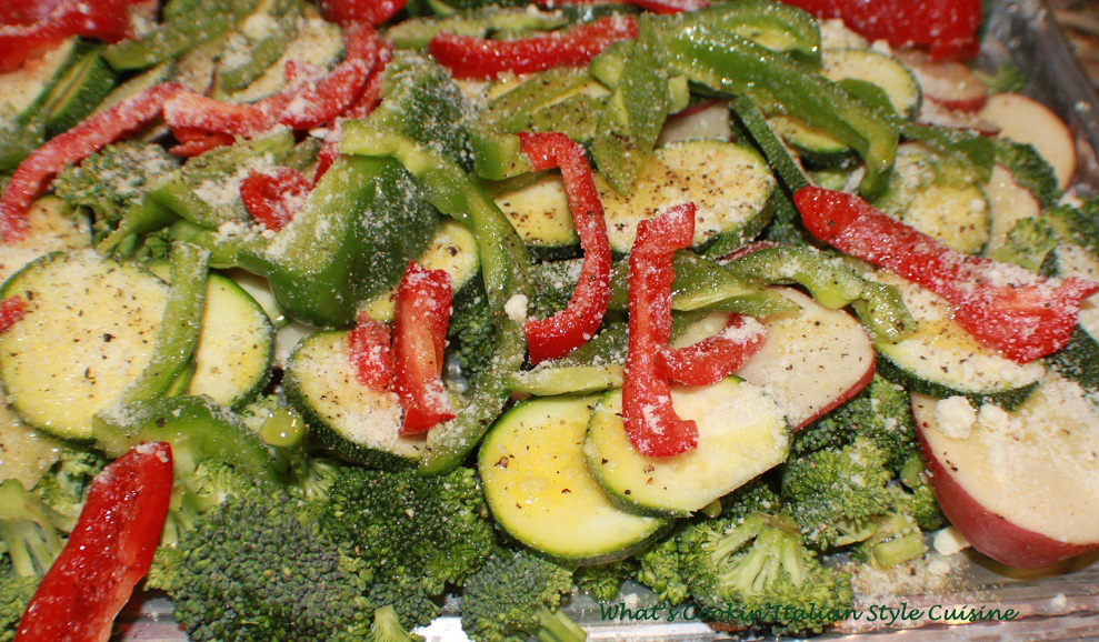 Garlic Parmesan Crusted Roasted Vegetable Recipe What's Cookin