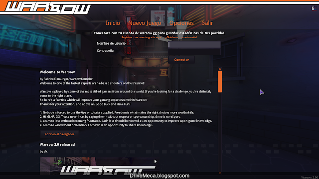 DriveMeca instalando Warsog 2 paso a paso
