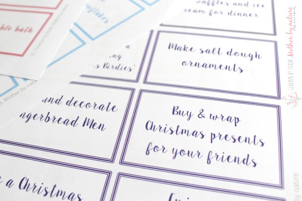 blank advent calendar