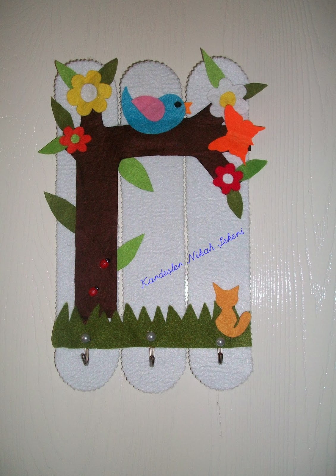 Kardeşler nikah Şekeri. Keçe anahtarlıkduvar anahtarlığıAyser