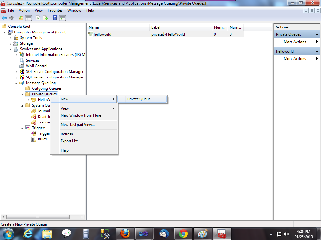 Technologies Info Microsoft Message Queuing(MSMQ)