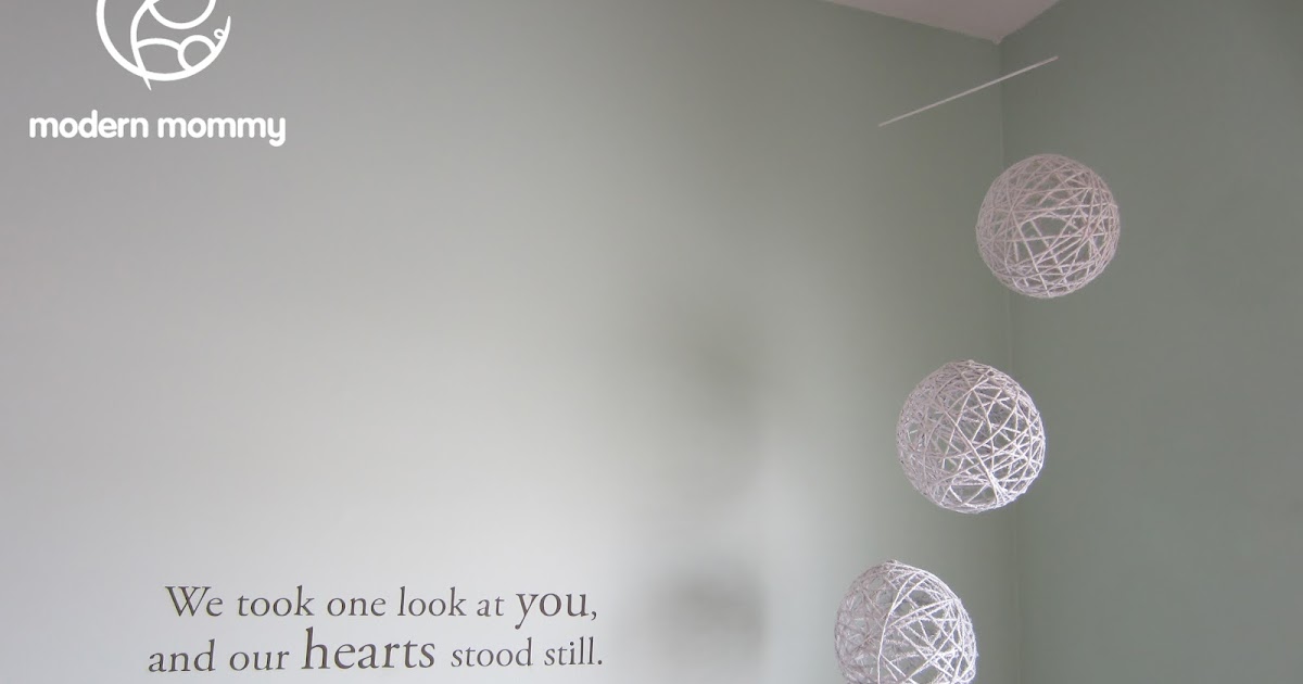 Modern Mommy Make it Monday Yarn Ball Mobile