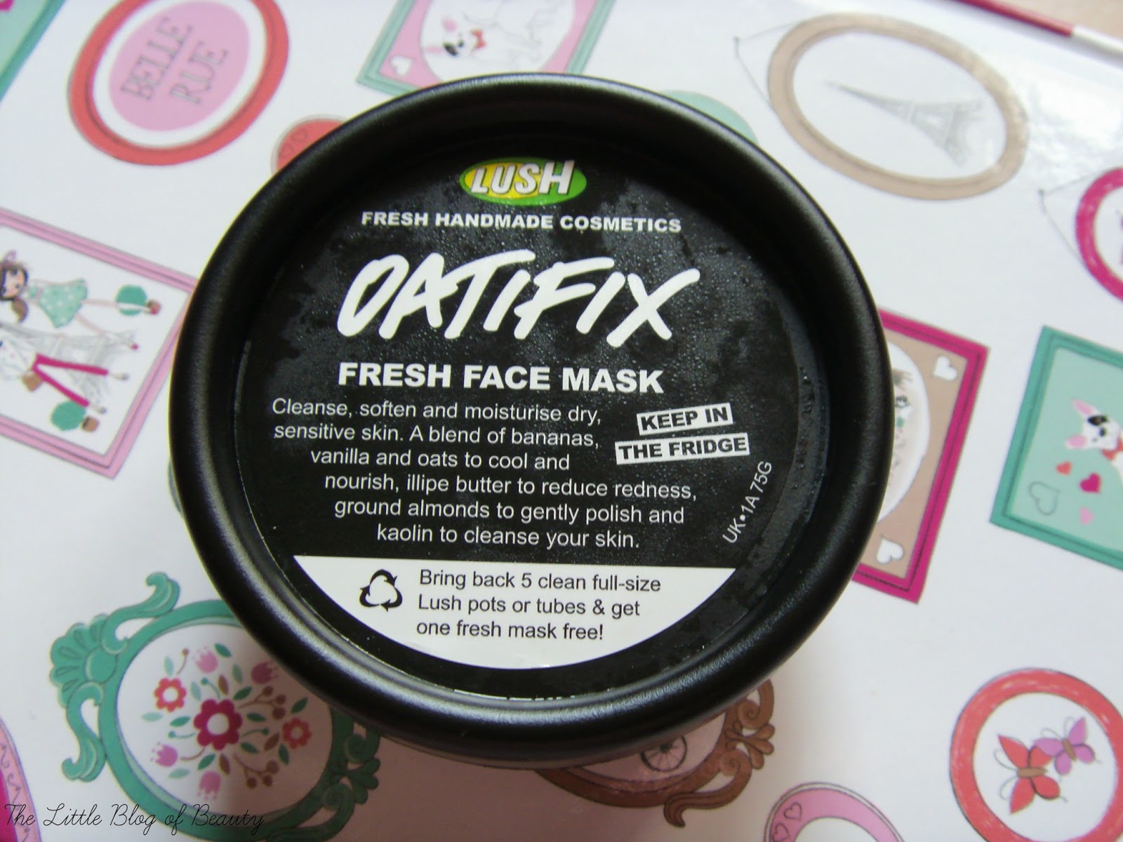 Lush Oatifix fresh face mask