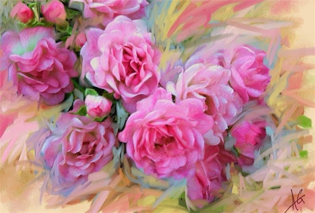 Акварельные цветы Alberto Guillen