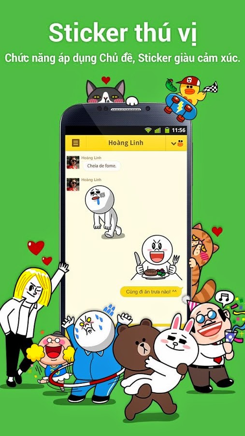 line chat tren android