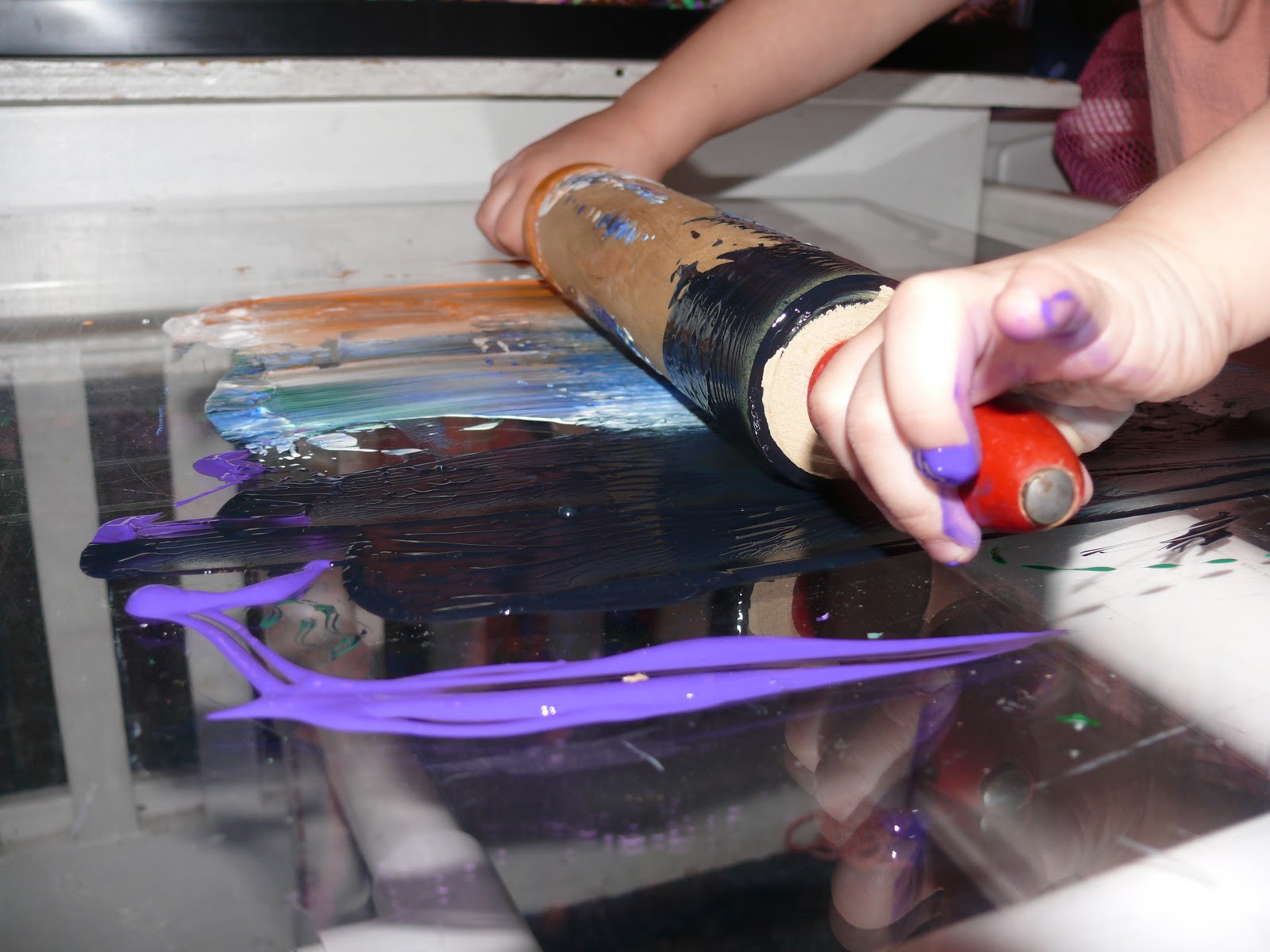 Child Central Station Rolling Paint!