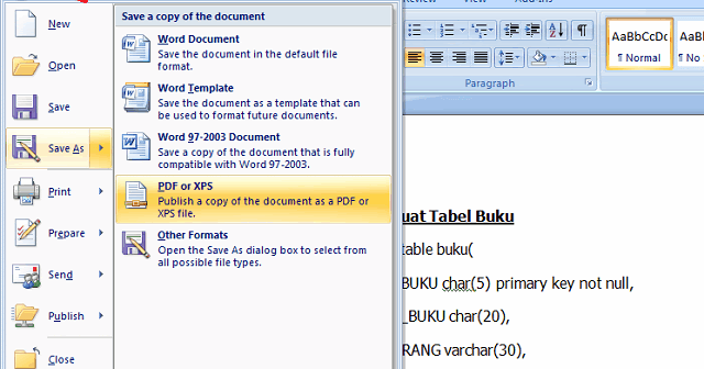 convert msword to pdf
