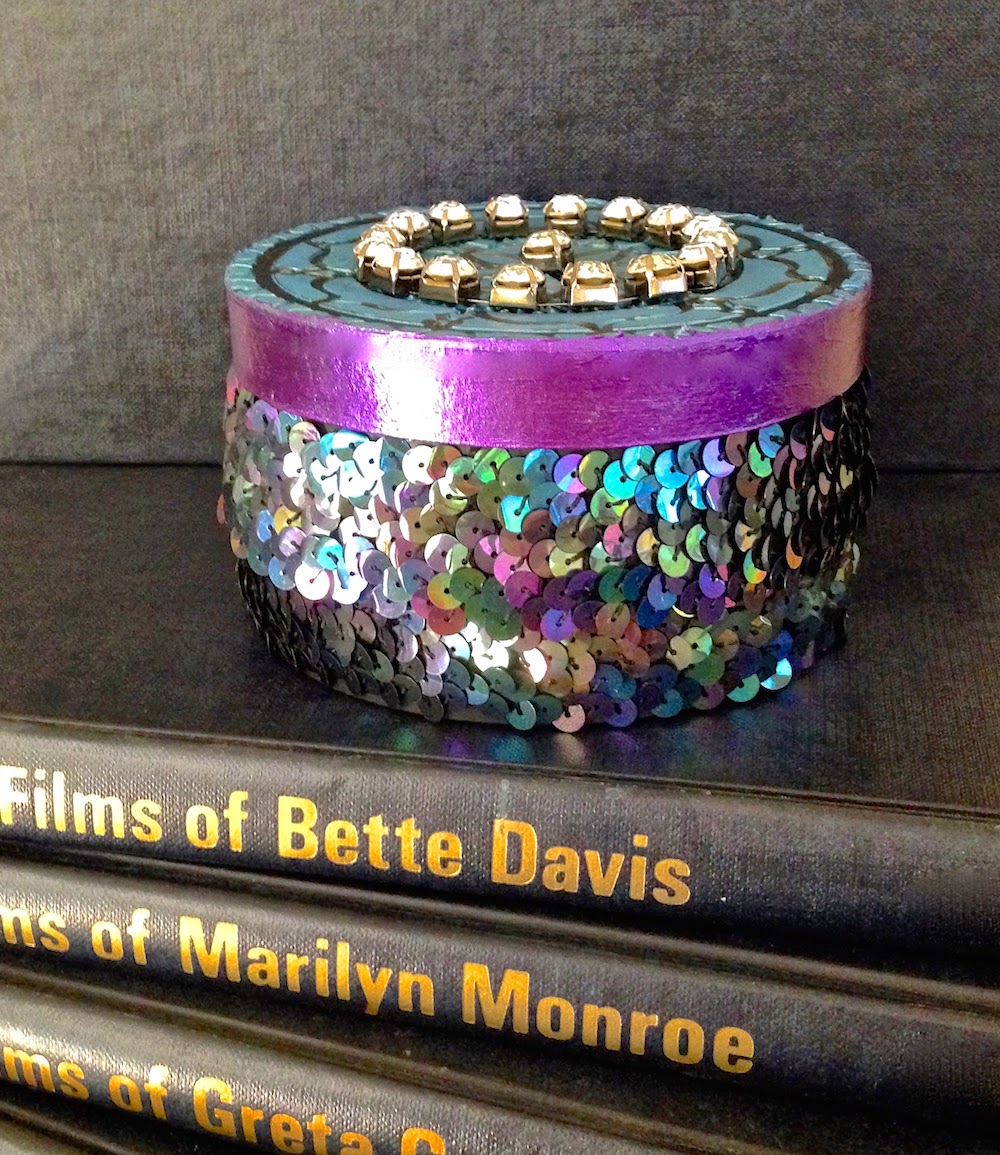 Sequintrimmed gift box