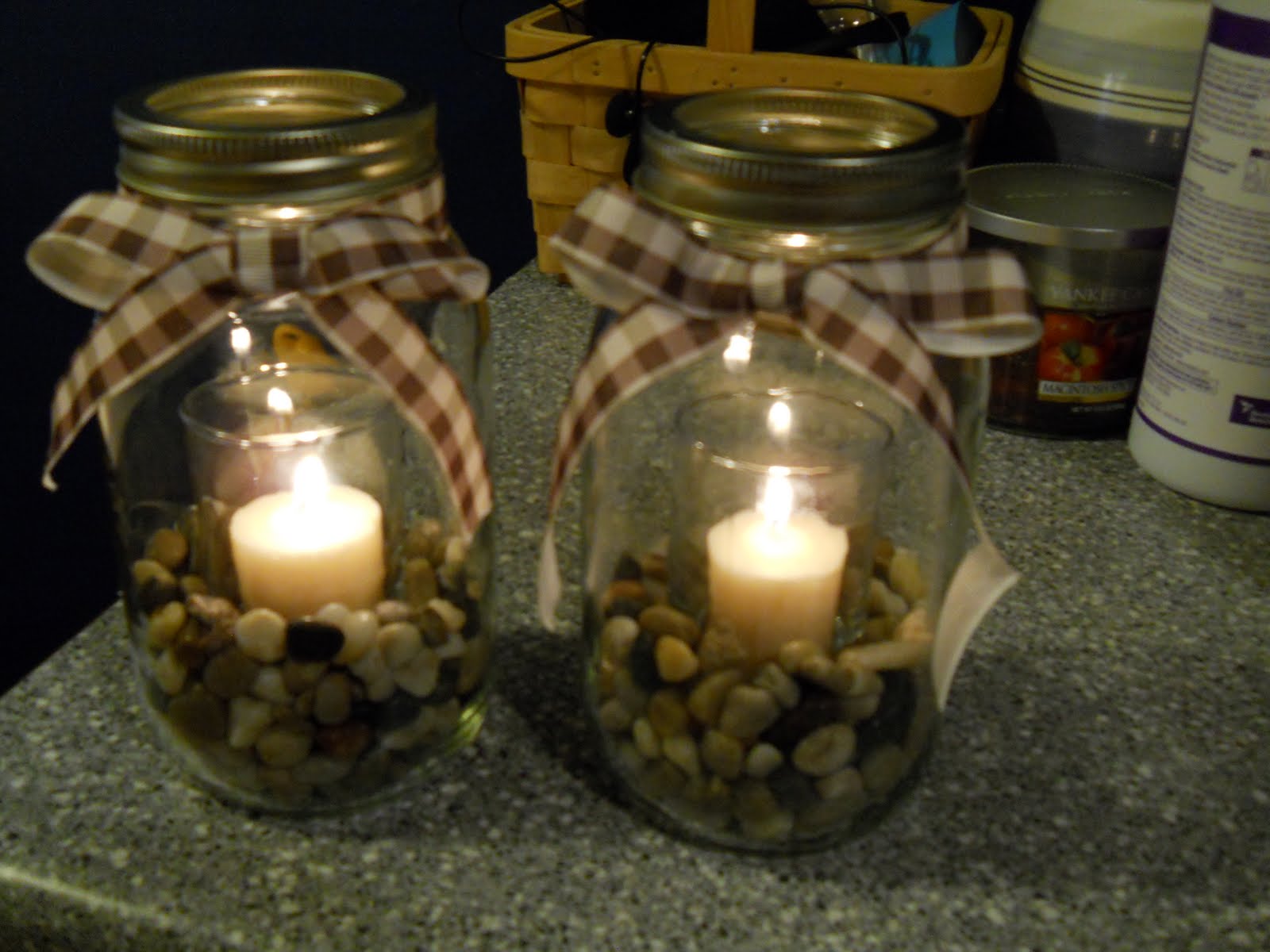Life, Love, Laughter Getting Crafty Mason Jar Candle Holders