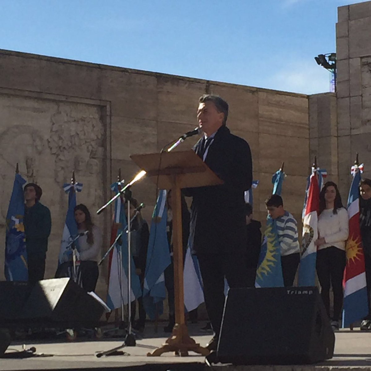 Mauricio Macri en el día de la Bandera 2016