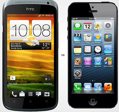 iPhone 5 vs HTC One S