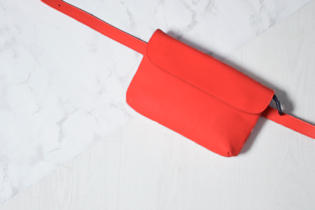 The bum bag, bum bag, & other stories, summer trend, sale, shopping, 2015, minimal, bright orange, leather