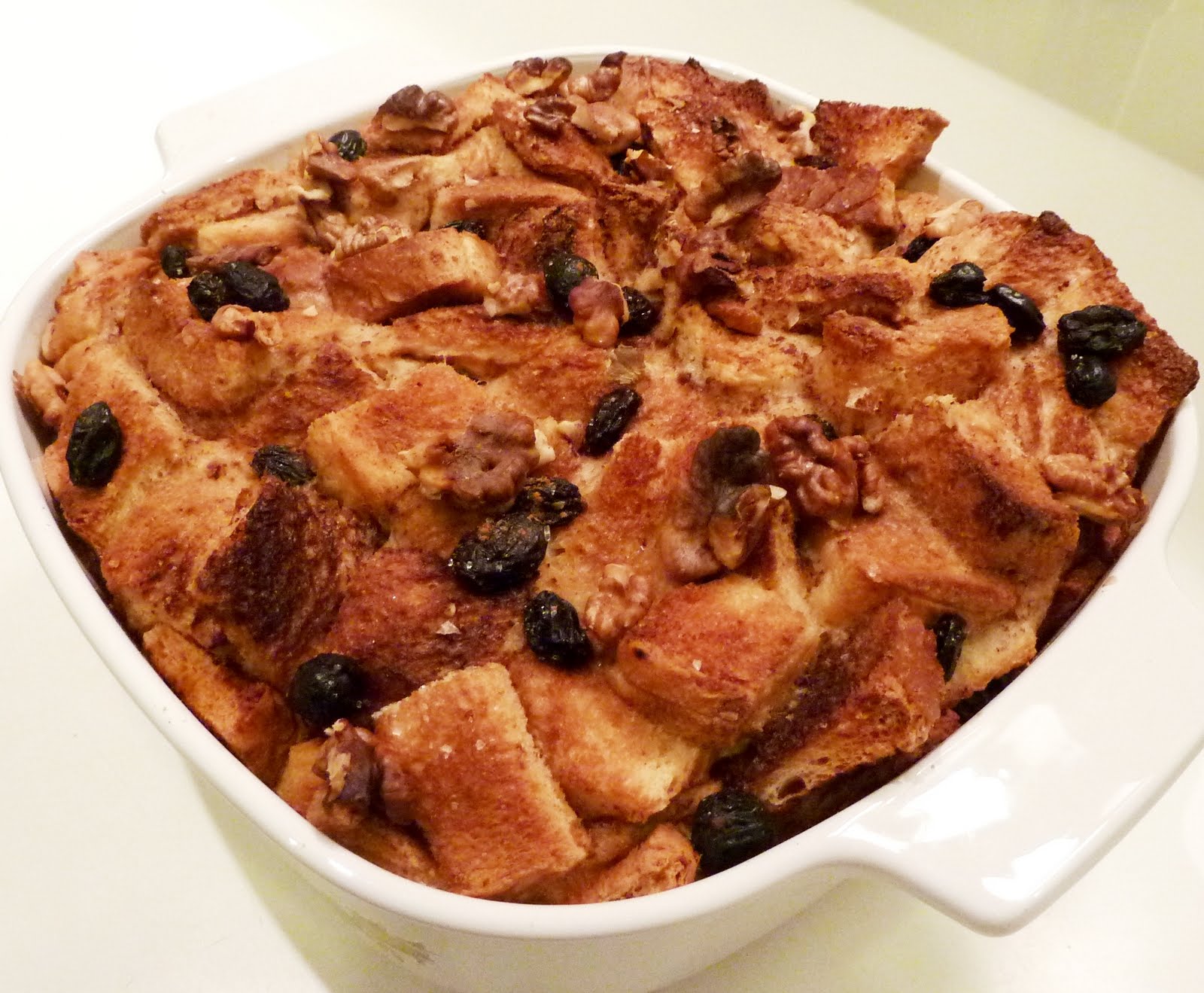 My Personal Food Journal Bread Pudding with Custard Sauce