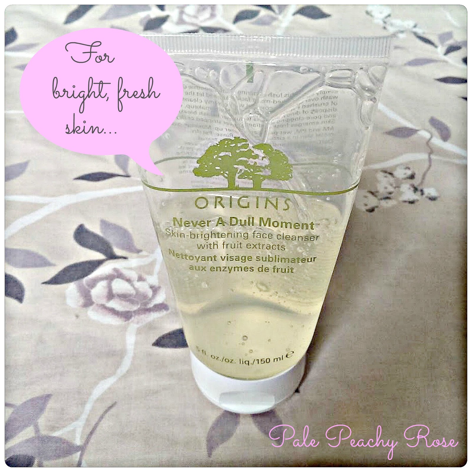 Pale Peachy Rose Origins Never a Dull Moment Face Cleanser