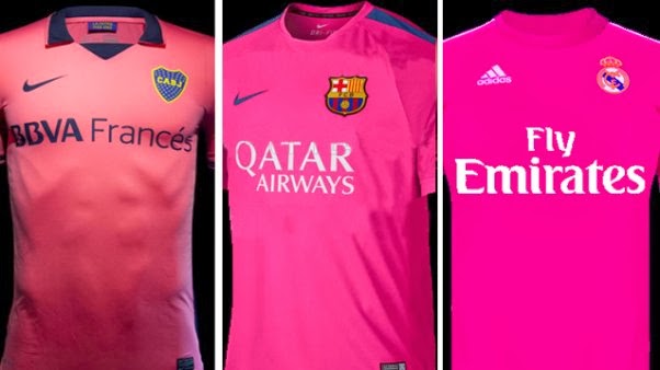 camiseta del barcelona color rosa