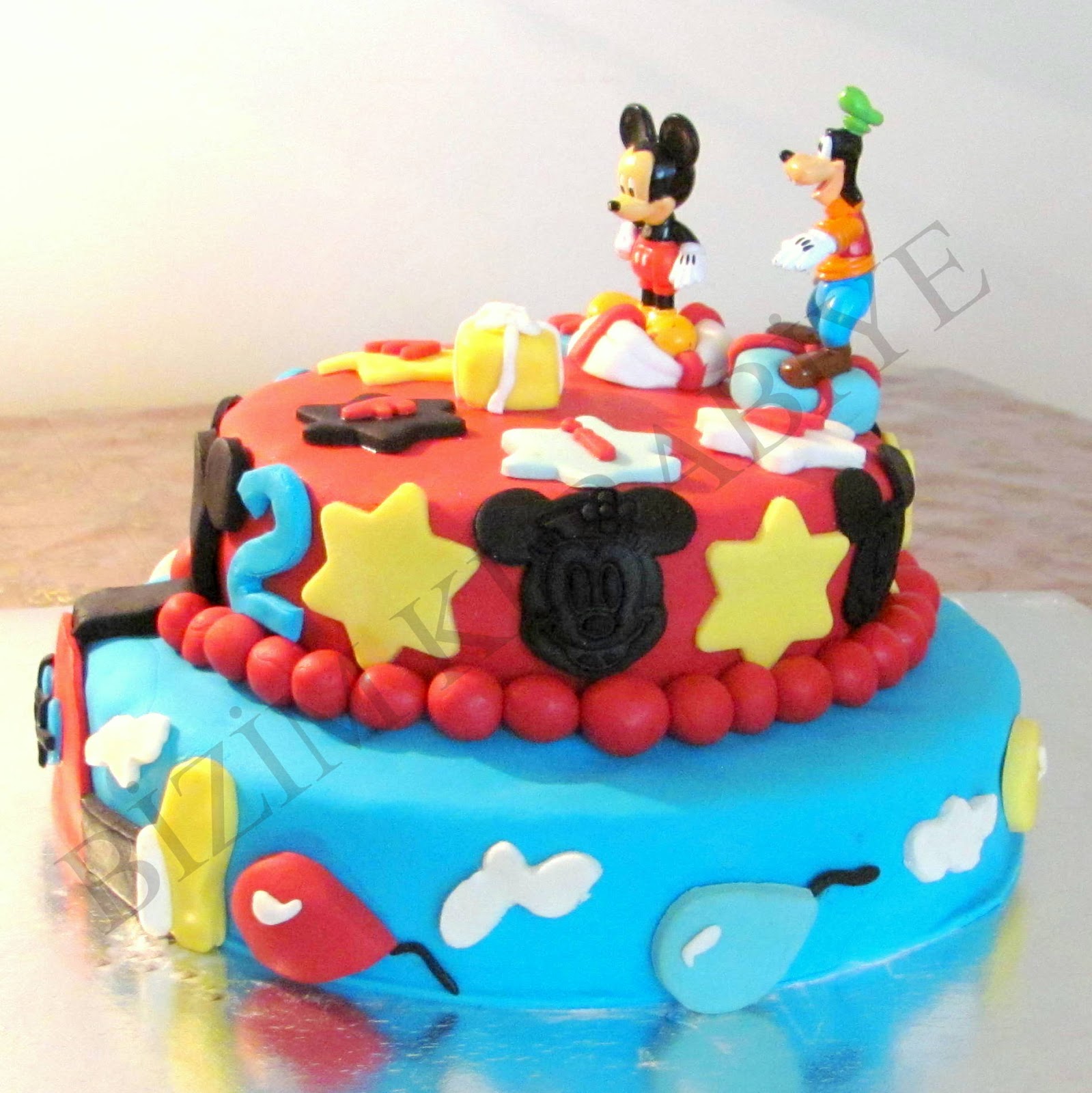 Bizimkurabiye Butik Kurabiye ve Pasta Mickey Mouse ve Parti Evi Pasta
