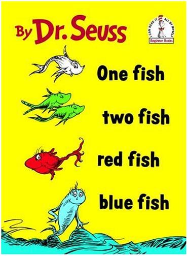 Miss Kathy's Corner: 16) One Fish, Two Fish, Red Fish, Blue Fish by Dr