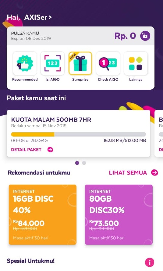 Cara Dapat Kuota Internet Axis Gratis 1gb Minggu Trik Dapat Kuota Internet Gratis 2020