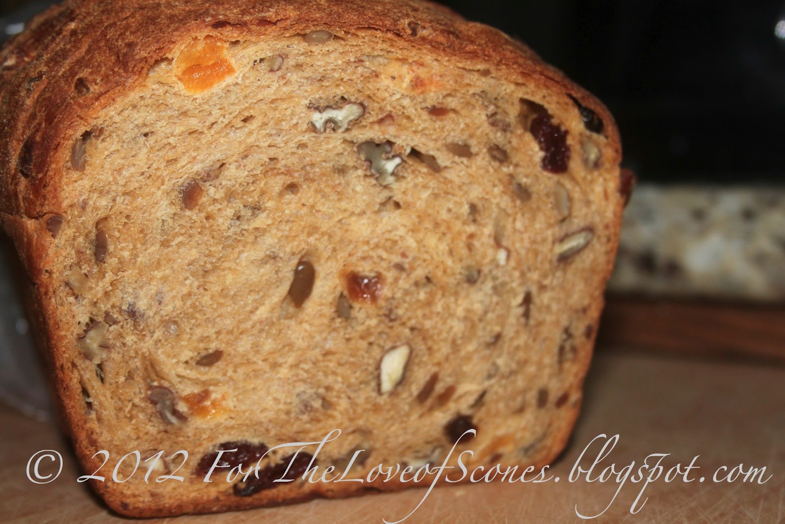 For the Love of Scones! Trail Mix Bread