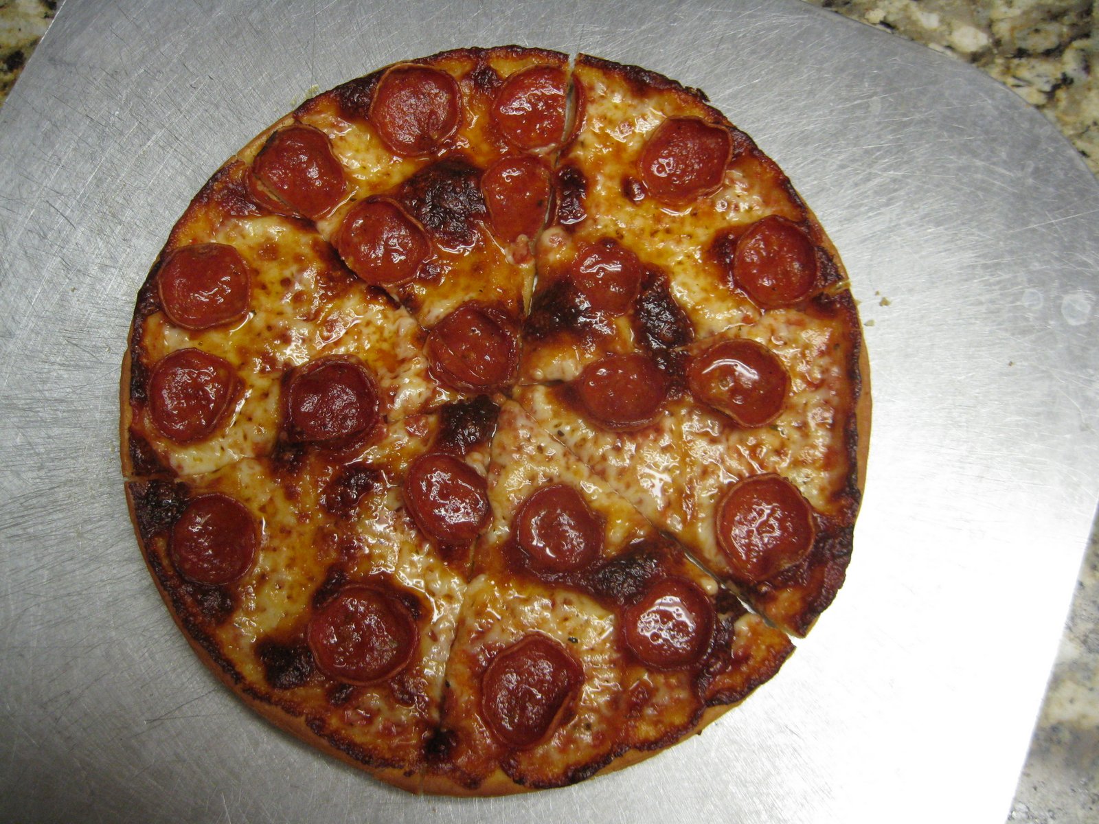 Homemade Pepperoni Pizza, Thin Crispy Pizza