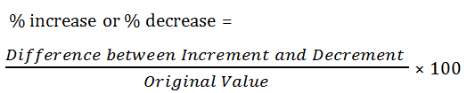 Percentage Change Formula