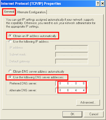 Internet Protocol TCP/IP Properties