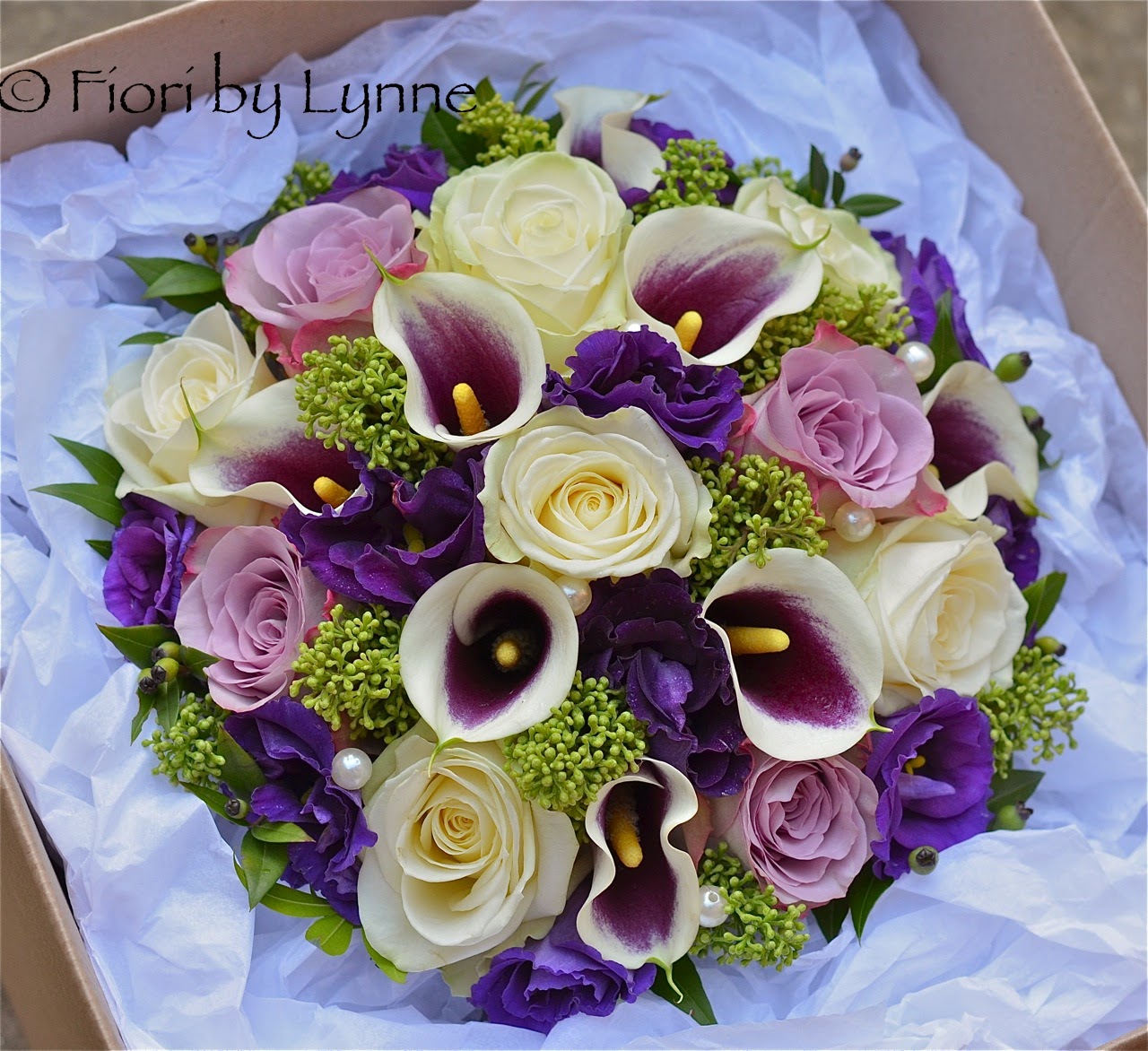 wedding flowers blog andrea s autumn purple ivory green wedding