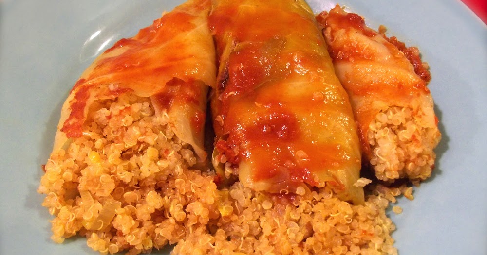 Stealthy Mom Quinoa Cabbage Rolls (gluten free, vegan)