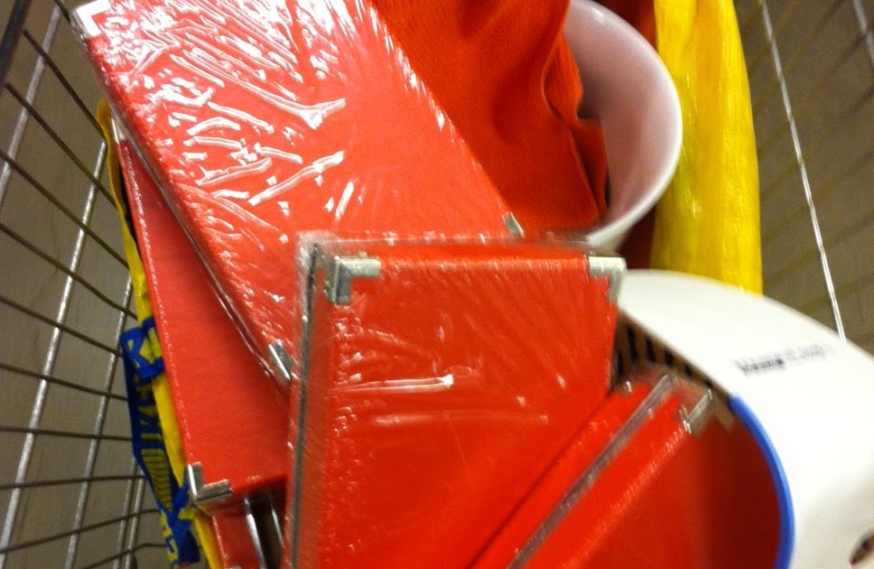 everywhere orange Orange IKEA storage boxes