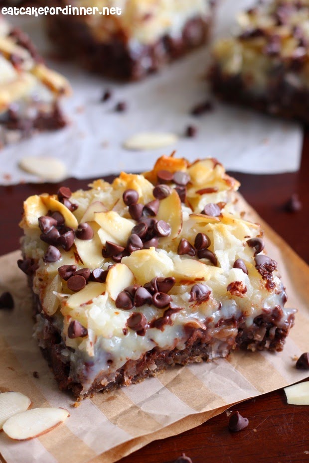 Eat Cake For Dinner: Almond Joy Magic Cookie Bars