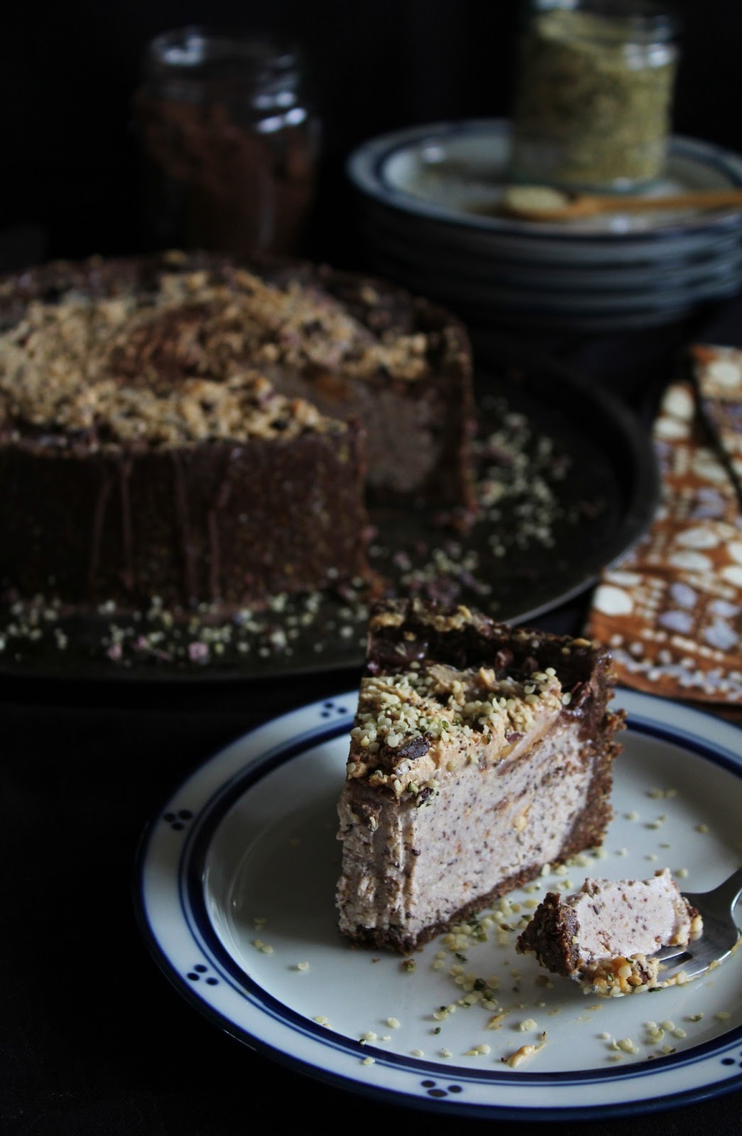 This Rawsome Vegan Life deep dish chocolate peanut butter ice cream cake